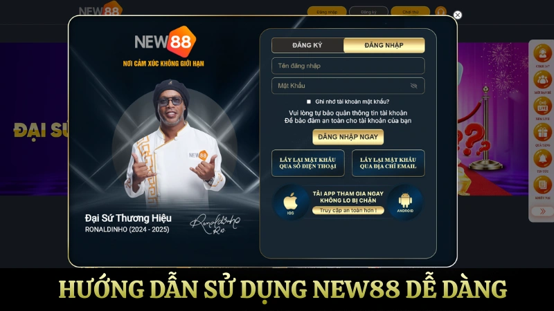 Hướng Dẫn Gia Nhập NEW88 Chỉ Với 4 Bước Siêu Tốc